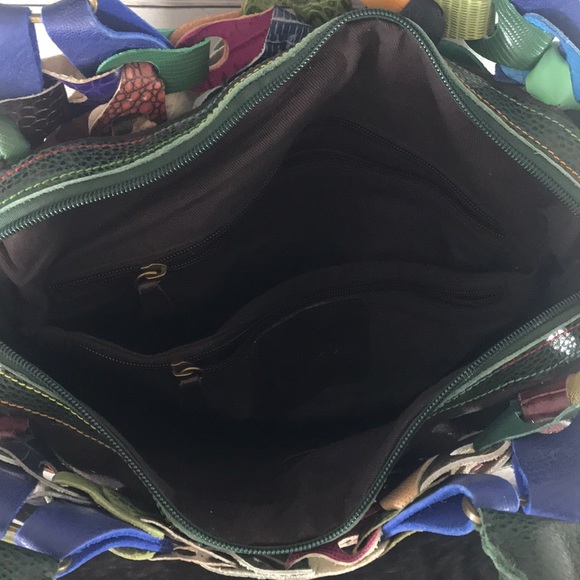 De De multicolored linked leather hobo bag NWOT - Picture 4 of 8